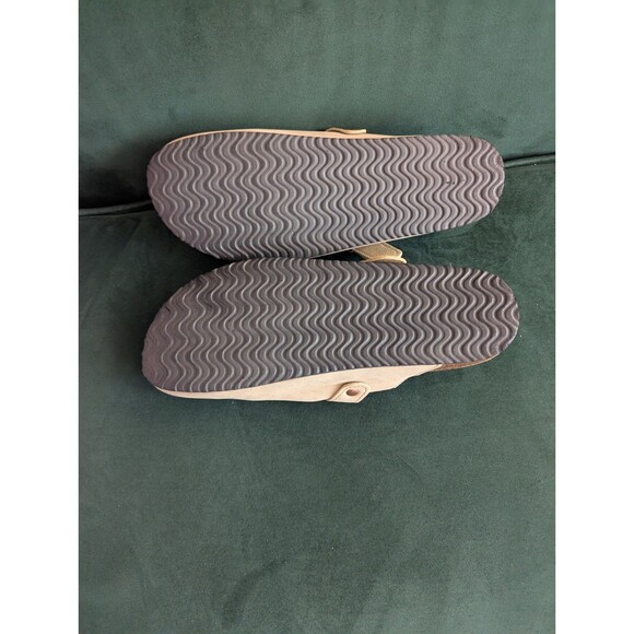 Comfort Clogs Mens Taupe Shoes Faux Suede Sz 45 US 11 Casual Lounge (Y07) - Picture 5 of 7